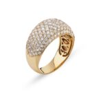 انگشتر تمام نگین رنگ طلایی ژوپینگ